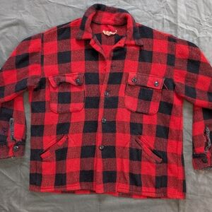 Red and Black Plaid Jacket